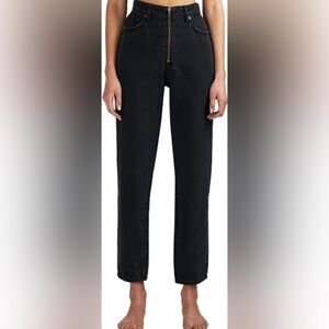 Ksubi Womens 26 Jeans Arrow Viper Black Wash Straight Denim